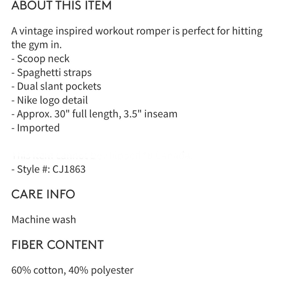 Nike | Gym Vintage Romper | Black - Picture 3 of 3